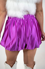 Lavender Shiney Shorts