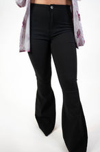 Black High Rise Flare Pants