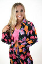 Pleated Daisy Print Top