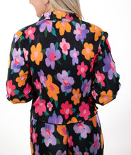 Pleated Daisy Print Top