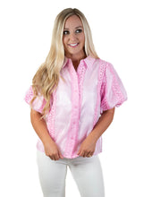Romantic Lace Trim Blush Top