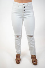 White Lightning Distressed High Rise Jeans