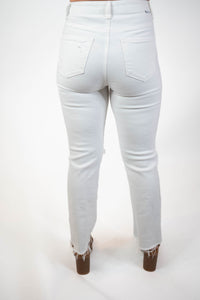 White Lightning Distressed High Rise Jeans