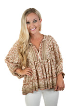 Puff Sleeve Floral Top
