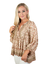 Puff Sleeve Floral Top