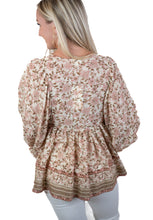 Puff Sleeve Floral Top