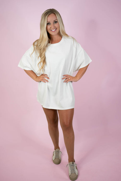 White Chill Oversized T Shirt
