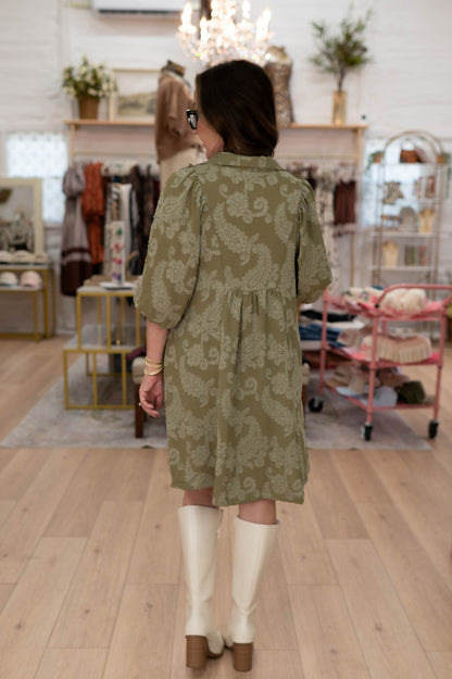 Forever Yours Paisley Babydoll Dress