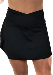 Black Active Flow Skort