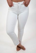 Pure Pearl Mid Rise Straight Jeans