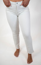 Pure Pearl Mid Rise Straight Jeans