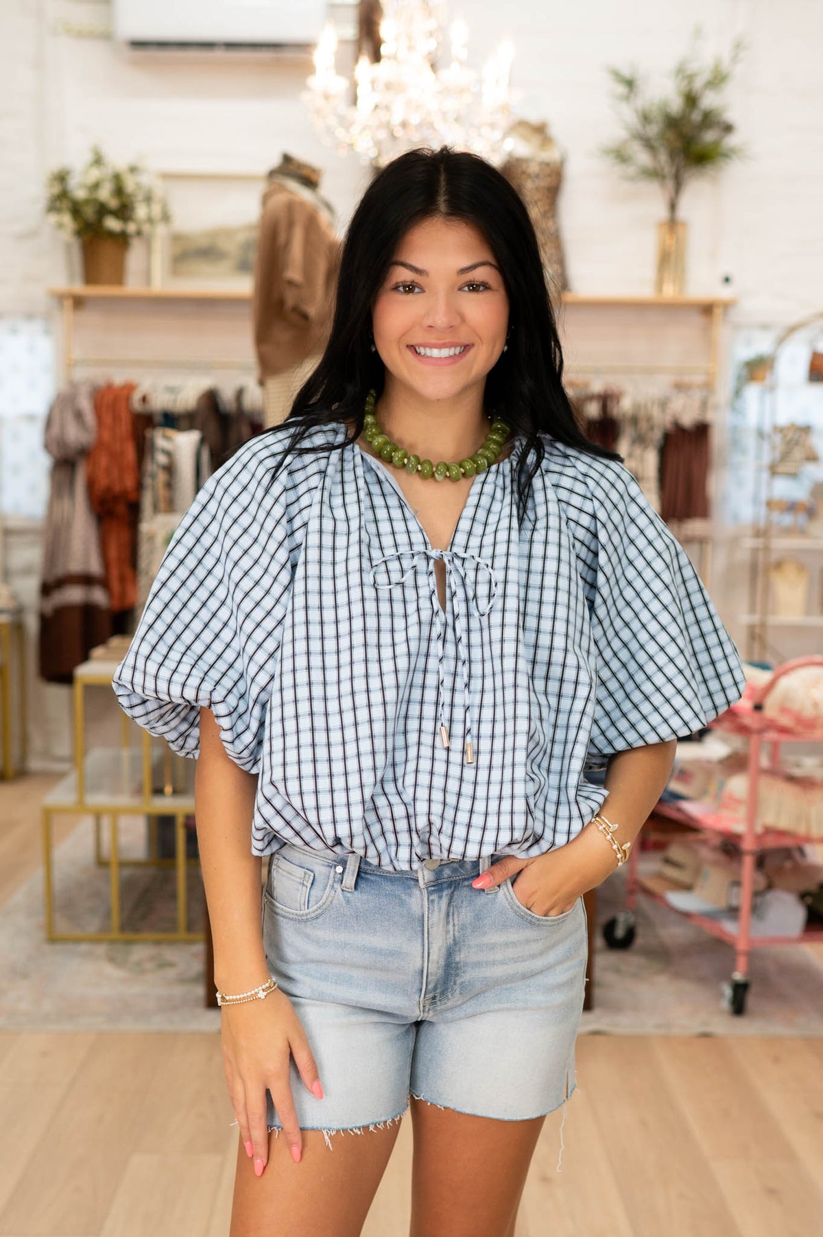 Changing Seasons Plaid Top