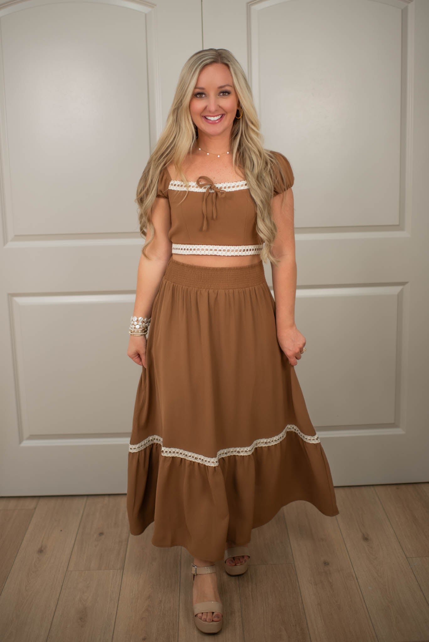 Golden Grace Skirt Set