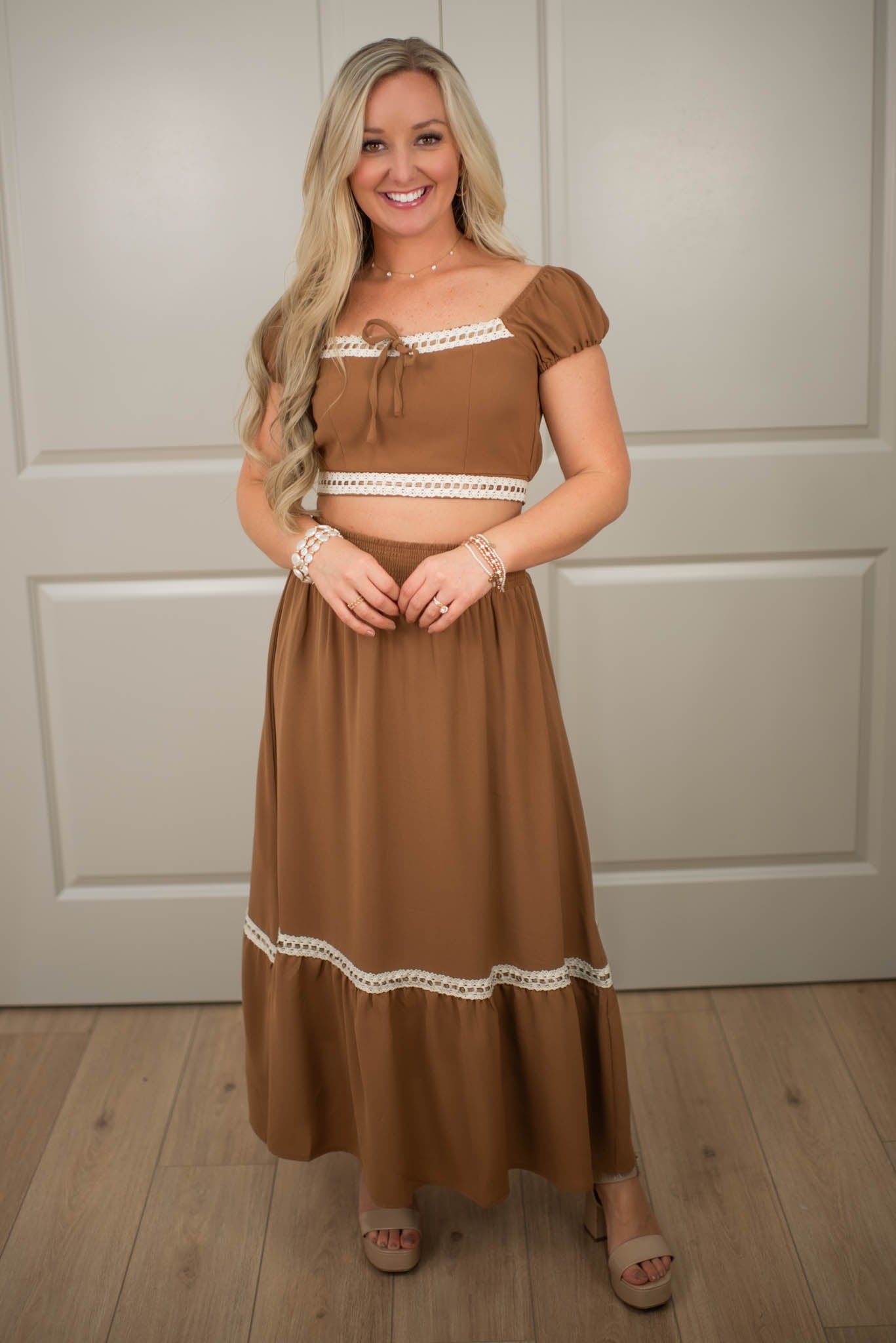 Golden Grace Skirt Set