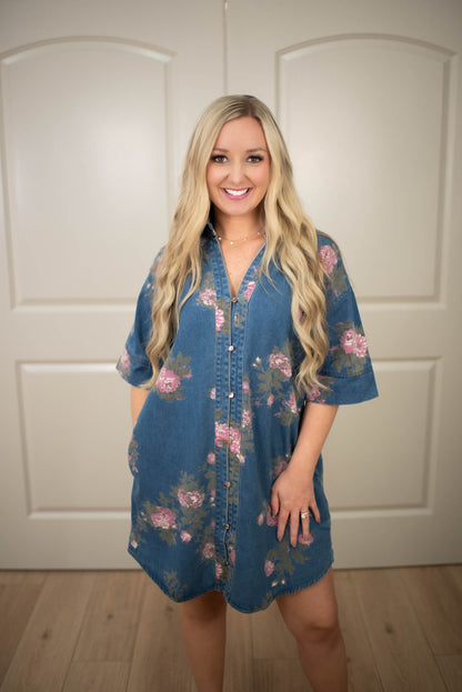 Petal & Indigo Dress