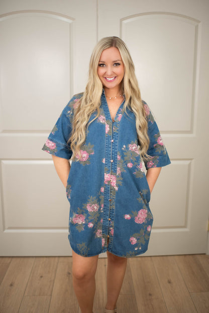 Petal & Indigo Dress