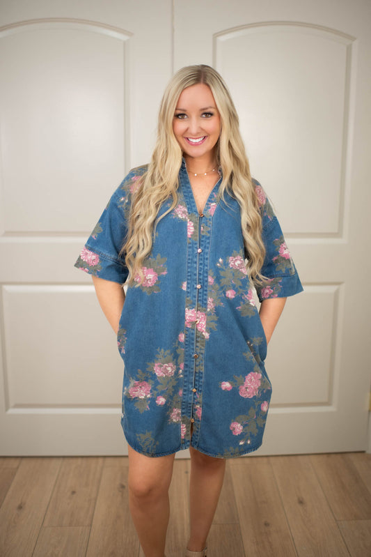 Petal & Indigo Dress