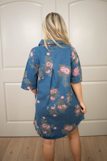 Petal & Indigo Dress