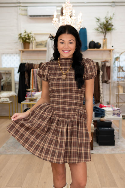 Harvest Darling Plaid Dress