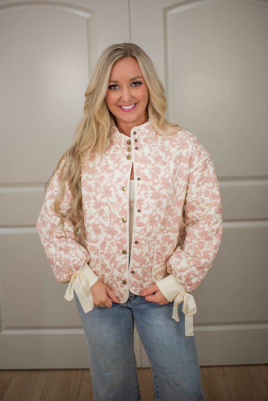 Petal Path Quilted Jacket
