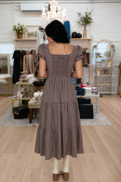 Fall Picnic Midi Dress