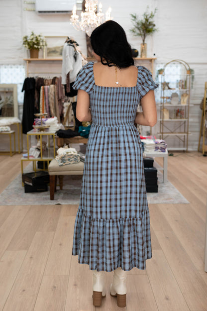 Blue Ridge Plaid Midi Dress
