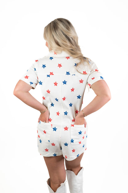 Star Spangled Babe Romper