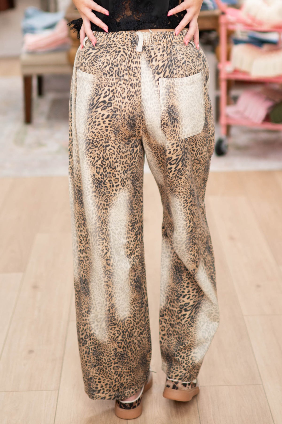 Wild Thing Leopard Barrel Pants