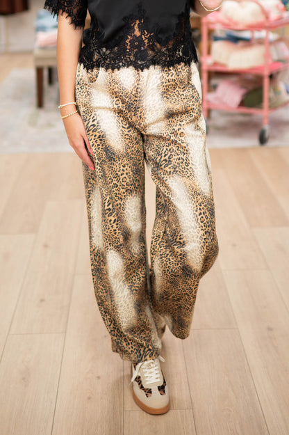 Wild Thing Leopard Barrel Pants