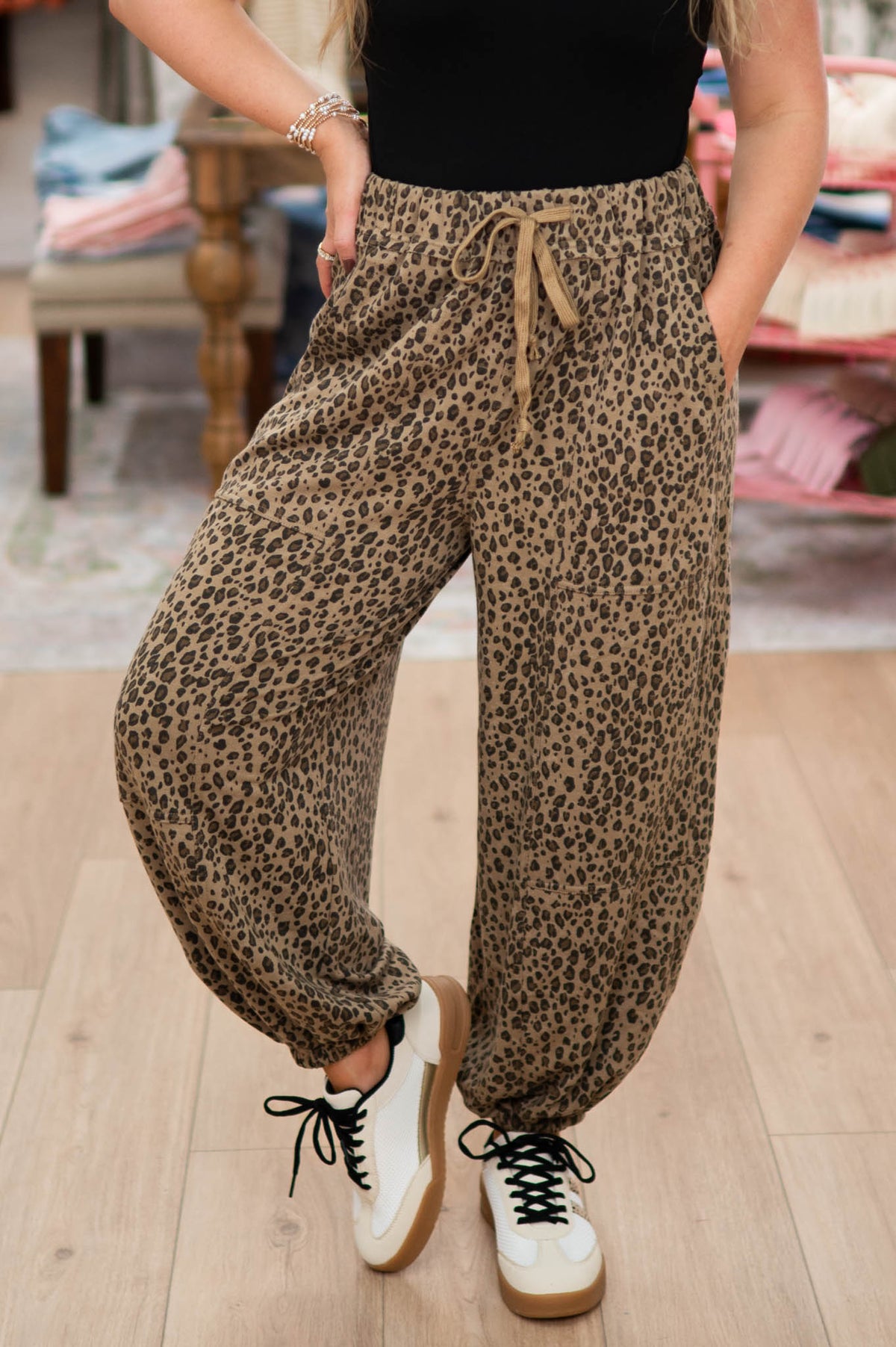 On The Prowl Leopard Jogger Pants