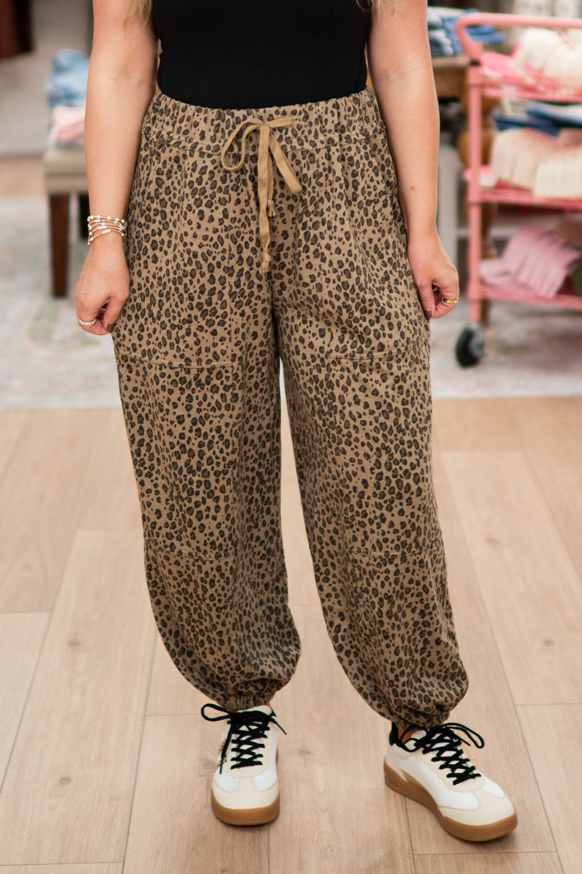 On The Prowl Leopard Jogger Pants