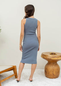 Adored By You Blue Midi Dress