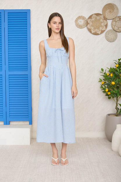 Gingham Grace Maxi Dress