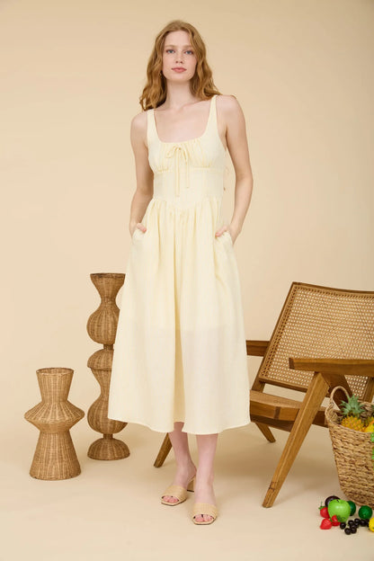 Sunny Days Smocked Midi Dress
