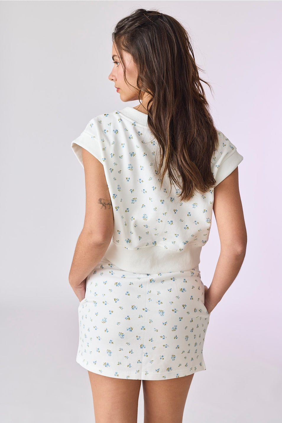 Comfy Chic Floral Skirt Set