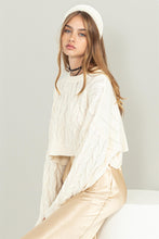 Cream Cable Knit Sweater
