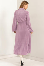 Lavender Pleated Maxi Dress