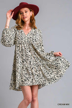 Two Tone Print Dress