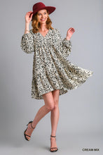 Two Tone Print Dress
