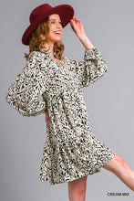 Two Tone Print Dress