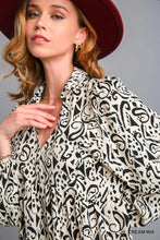 Two Tone Print Dress