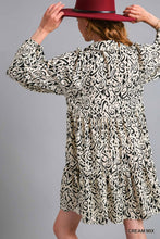 Two Tone Print Dress