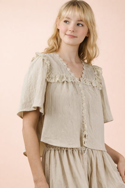Neutral Romance Top