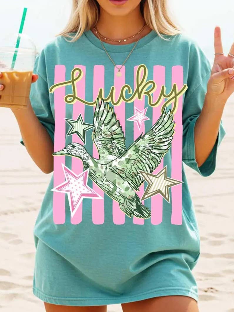 One Lucky Girl Tee (comfort colors)