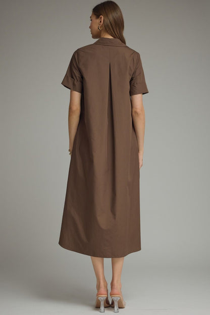Simply Chic Brown Dress