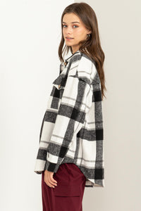 Black Promise You Plaid Shacket