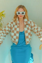Taupe Checkered Jacket