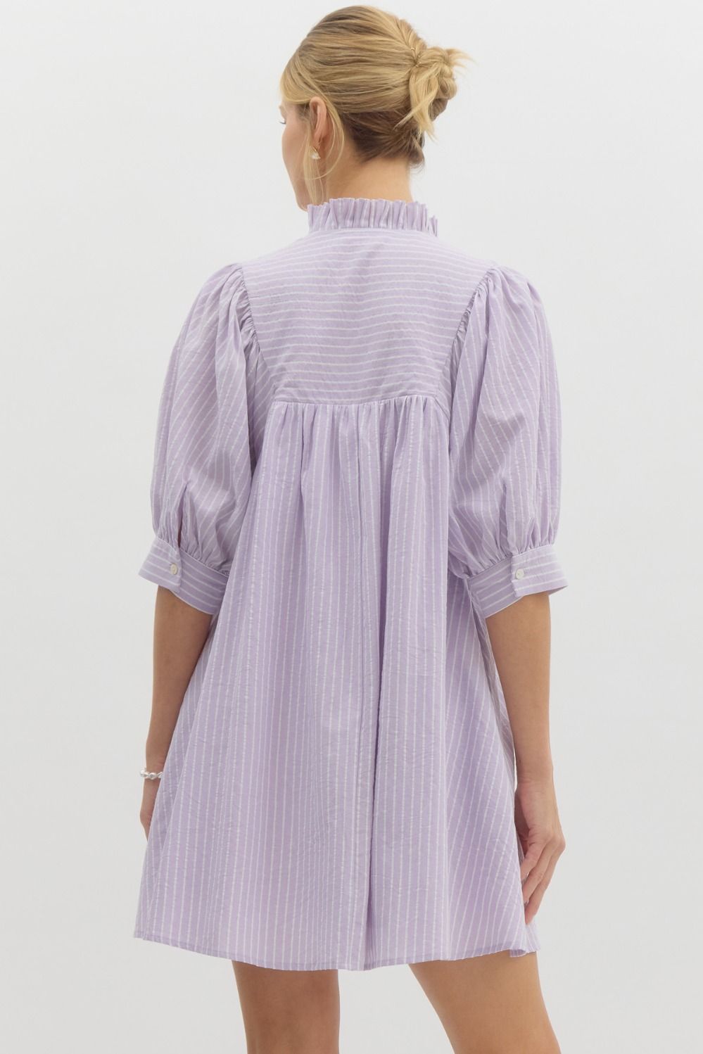Lavender Striped Dress