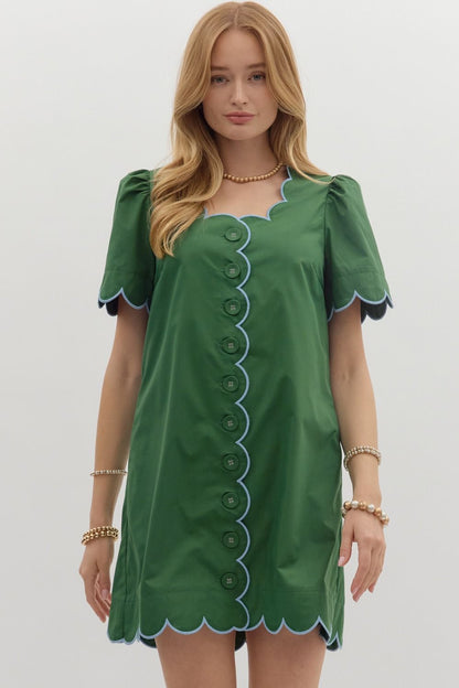 Emerable Edge Scalloped Dress