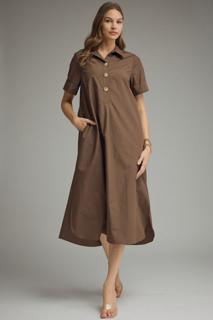 Simply Chic Brown Dress